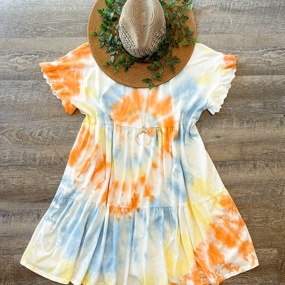 Organic Cotton Tie Dye Dress - Picture 4 of 8
